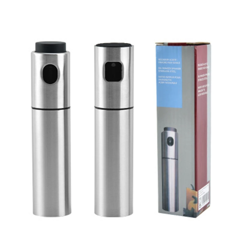 

50PCS BBQ Baking Olive Oil Spray Bottle Oil Vinegar Stainless steel Water Pump Gravy Boats Grill Kitchen Tools Salad