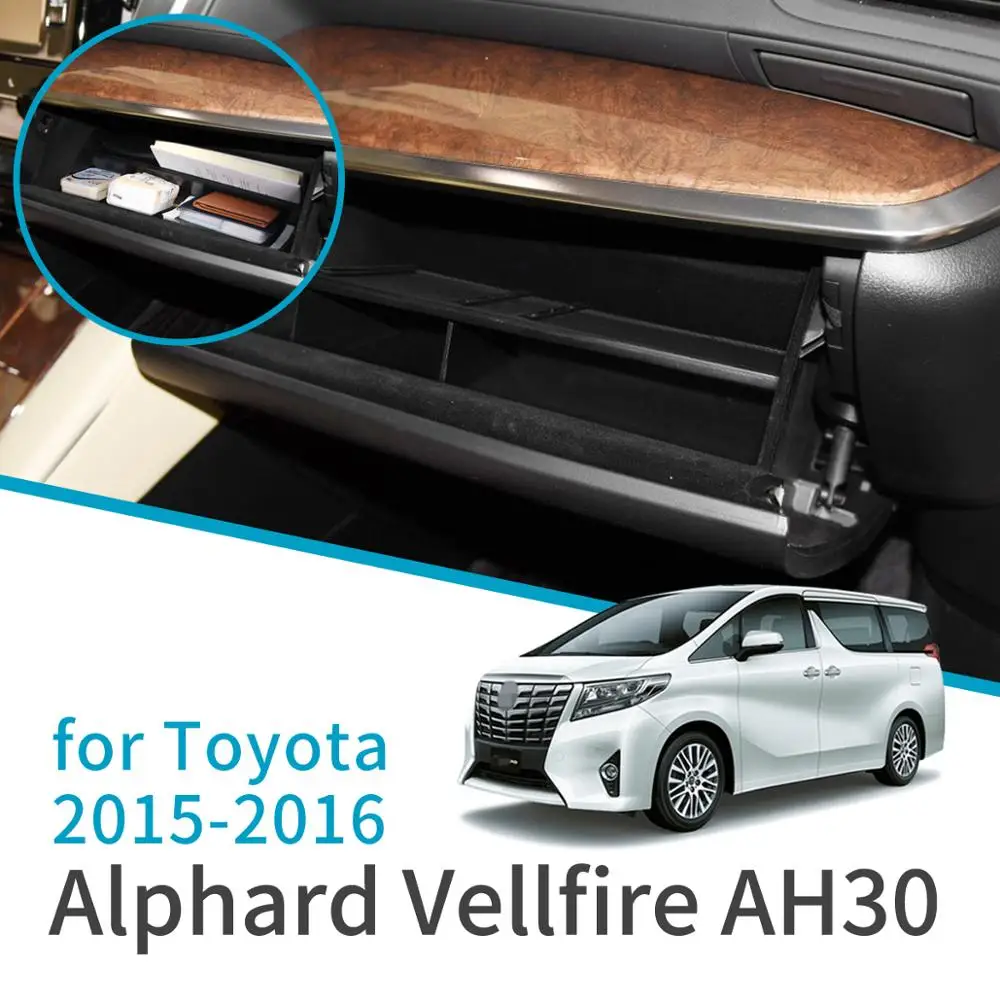 

Smabee Car glove box storage box for Toyota Alphard 30 AH30 2015 ~ 2019 Co-pilot storage box Accessories Interval Partition Box