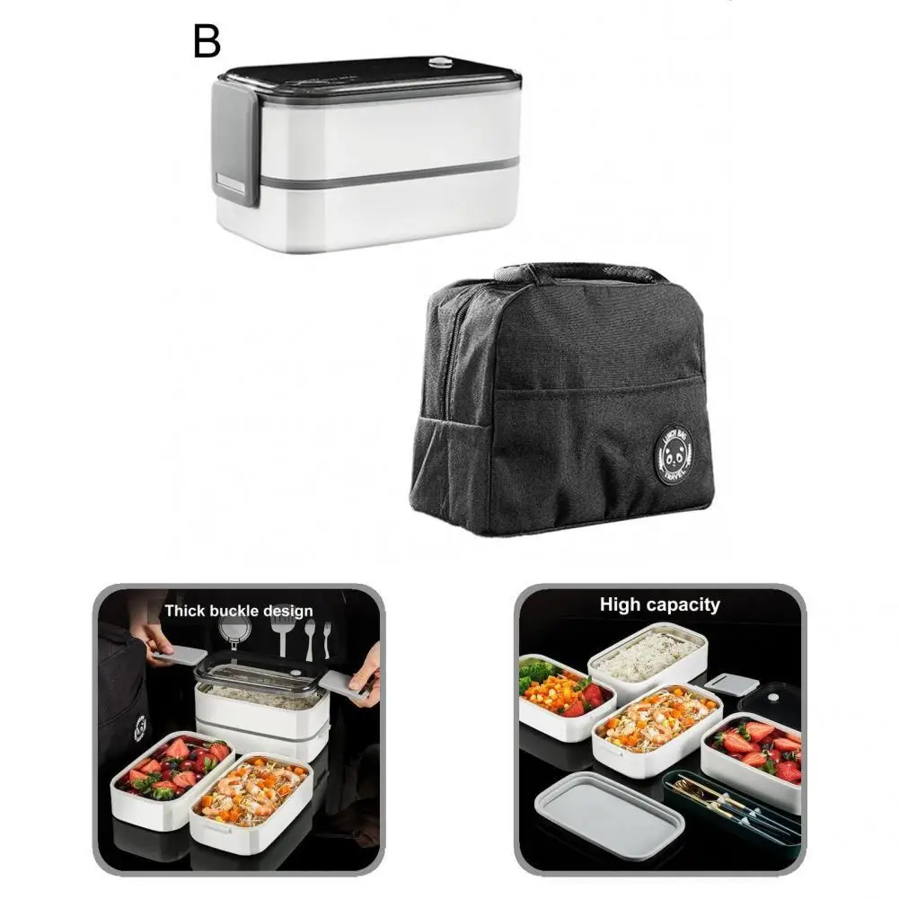 

Easy to Clean Useful Air Tight Insulated Stainless Steel Lunch Boxes Reusable Breakfast Boxes Convenient for School