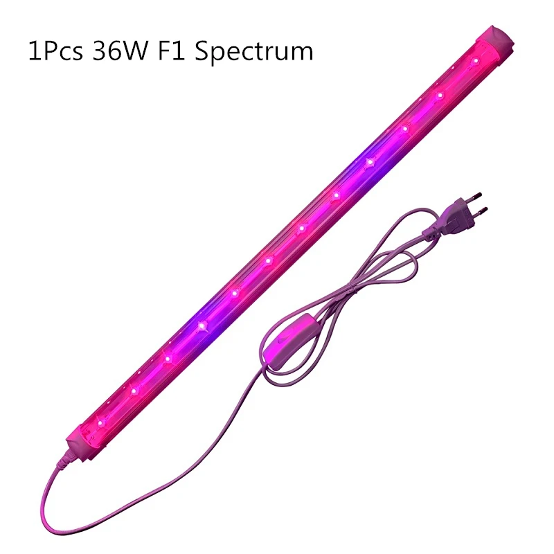 1Pcs 36W F1 Groleds светильник для растений светодиодный светильник для выращивания 36 Вт Фито лампы светодиодный светильник для выращивания полный лампы спектра для растений Фито Лампа цветок рассада Hro - Испускаемый цвет: 1Pcs 36W F1