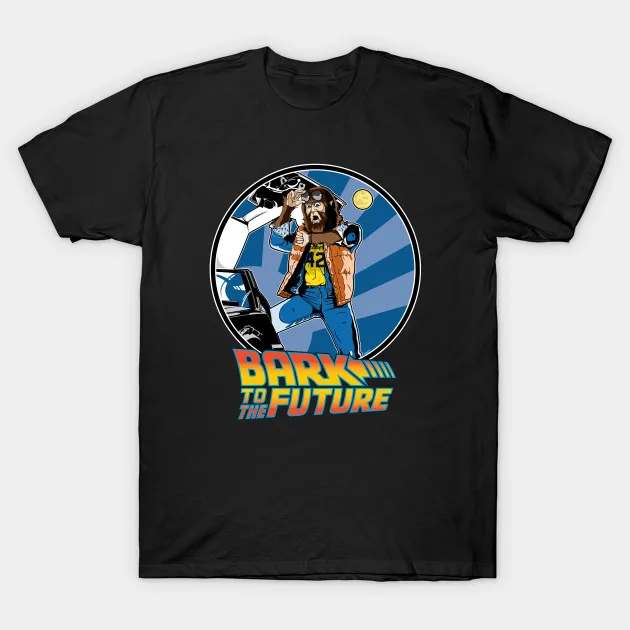 black 22 Официальный Back To The Future постер фильма футболка delorean Новые футболки Забавные футболки новые Забавные футболки унисекс Топы - Цвет: black 22