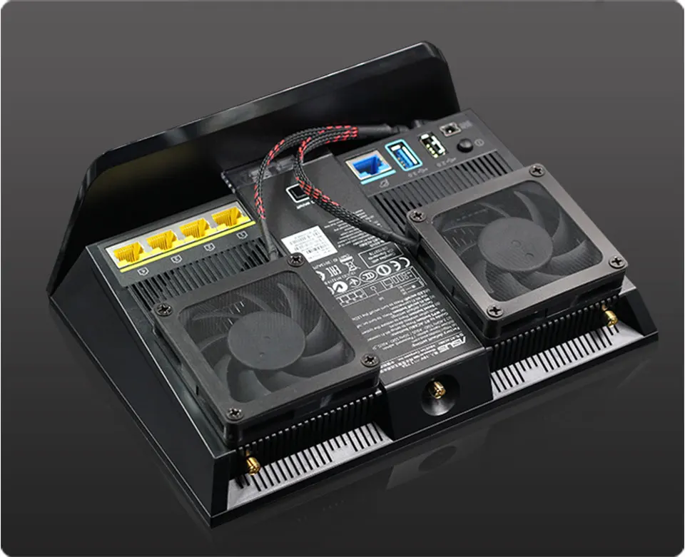 AC68U, AC86U, EX6200, Tenda AC15 AC1900P маршрутизатор, 7 см вентилятор тепловыделения, Пыленепроницаемая сетчатая крышка, регулятор скорости
