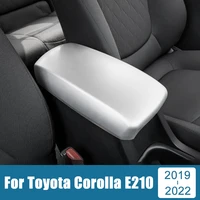 abs car center console armrest storage box lid cover trim interior accessories for toyota corolla 2019 2020 2021 2022 e210 12th