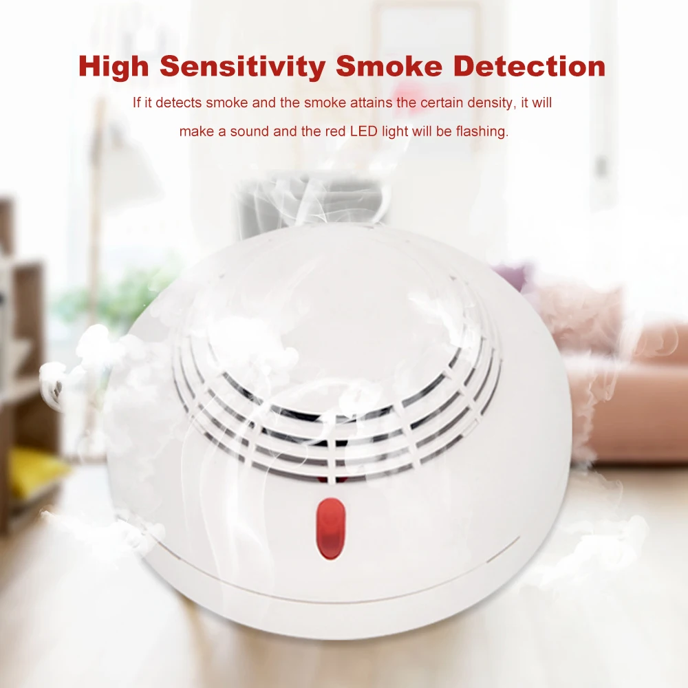 1 шт. детектор дыма коптильня Комбинации пожарной сигнализации дома безопасности