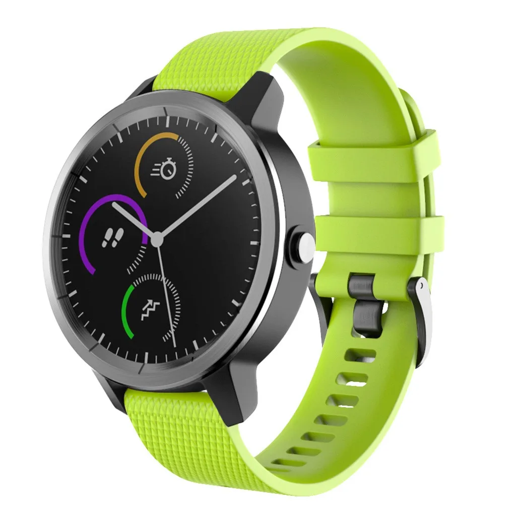 Маленький силиконовый ремешок на запястье для Garmin Vivoactive 3, браслет, Смарт-часы, ремешок для мужчин, Т-образный ремешок для женщин и мужчин, спортивный ремешок для часов, 19Aug