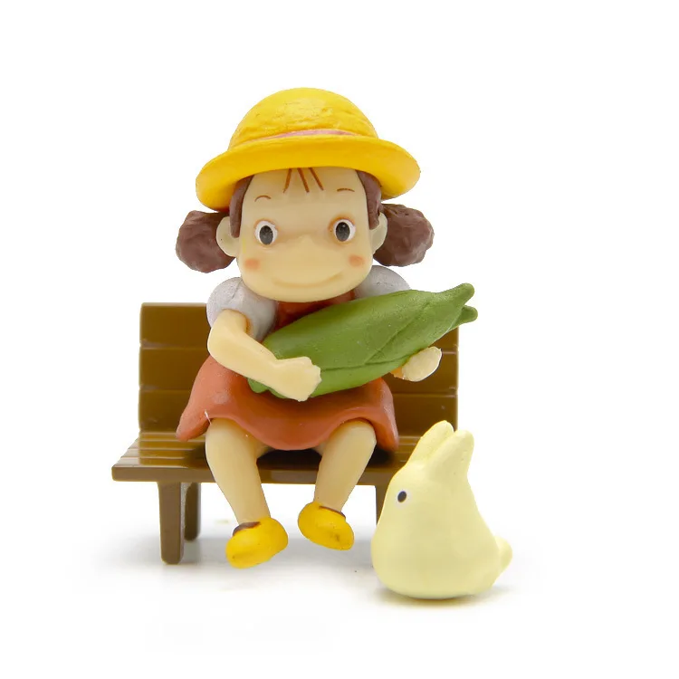 Настольные украшения в стиле аниме Тоторо Возьмите кукурузу статуэтка Миядзаки