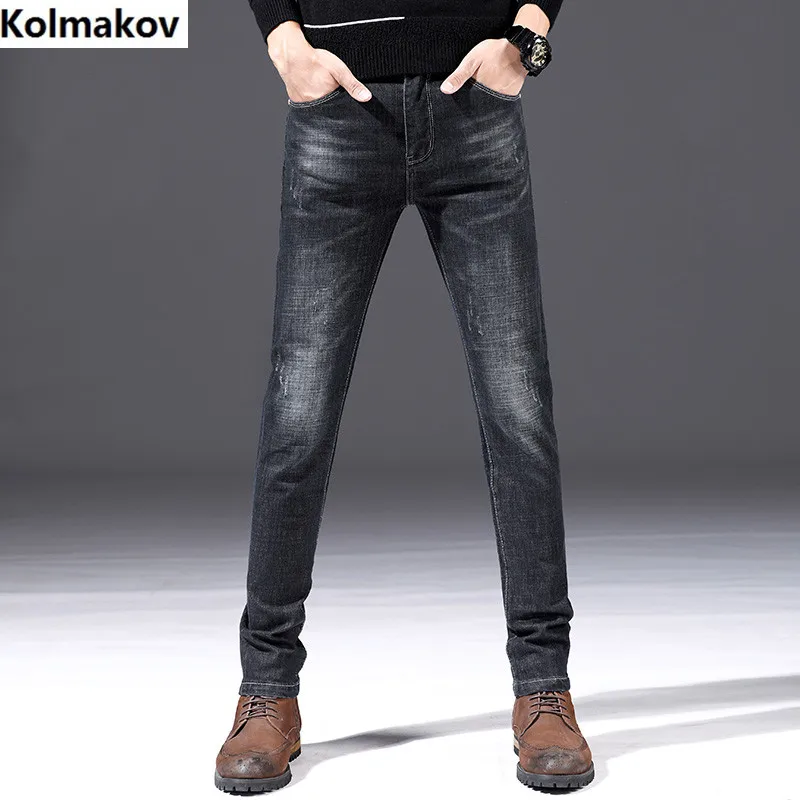 2019 Осенние новые мужские брендовые джинсы классические модные джинсовые