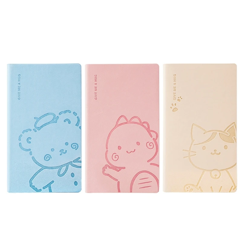 

MXLC A6 Cartoon Notepad Mini PU Leather Notebook Notepad Diary Plan Notebook Pocket Notepad for Children Ladies School Office
