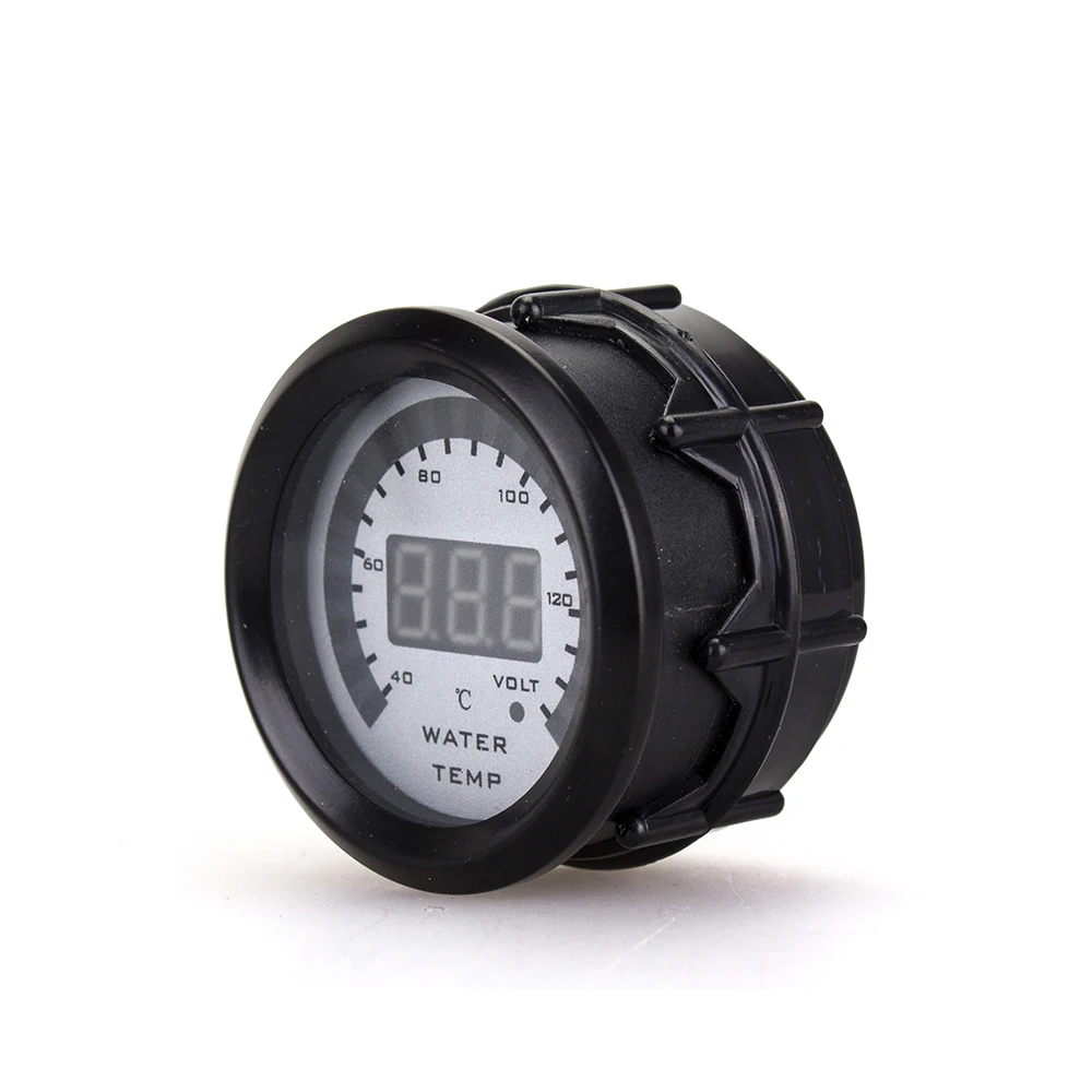 Автомобильный измеритель температуры воды 2 &quot52 мм + вольтметр в 1 светодиодный с