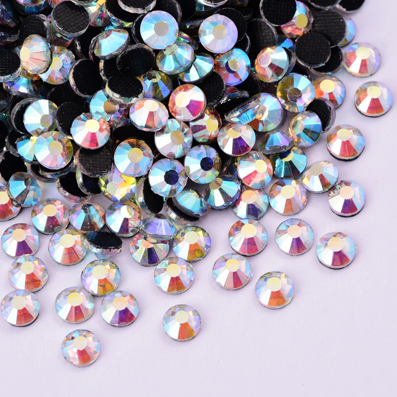 Хит! Стразы кристаллы AB DMC горячей фиксации стразы с плоской задней стороны