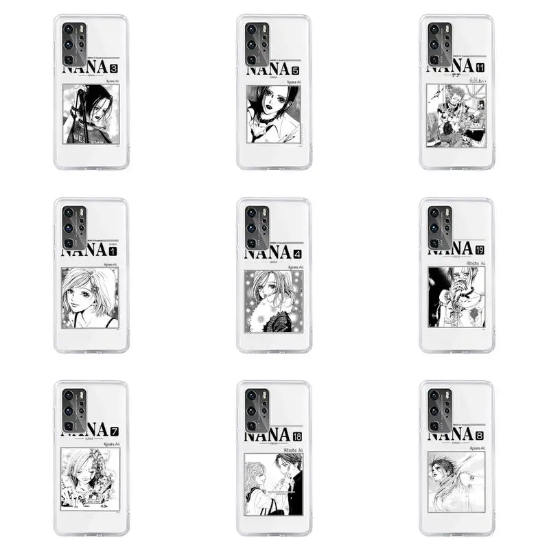 

NaNa osaki Phone Case Transparent For Huawei P20 P30 P40 honor mate 8X 9X 10i Pro Lite