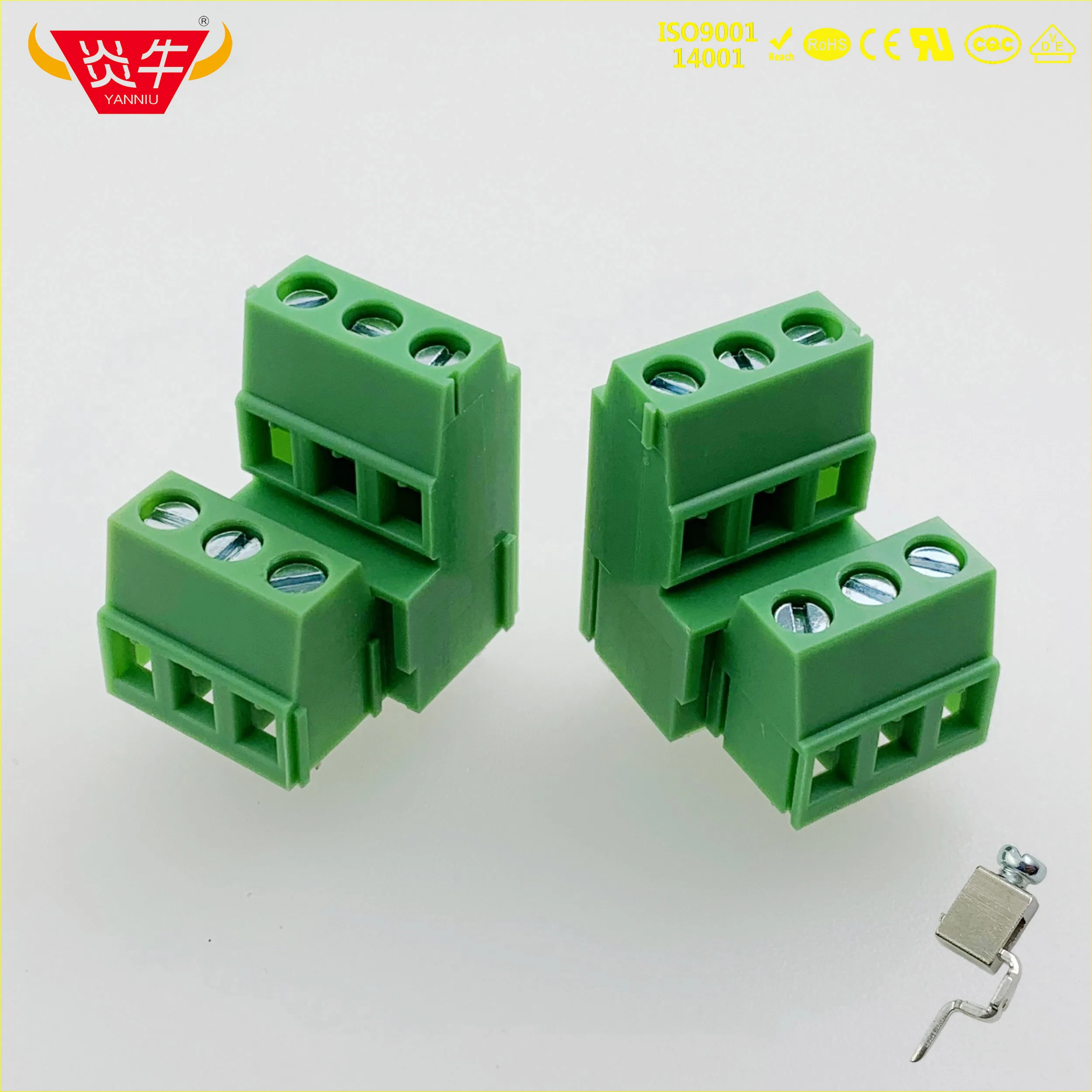 KF128A 5,08 2P 3P PCB Универсальный винтовой клеммный блок DG500A KF128HL 5,08 мм 2PIN 3PIN MKKDS 1,5/2-5,08-1725038 PHOENIX DEGSON