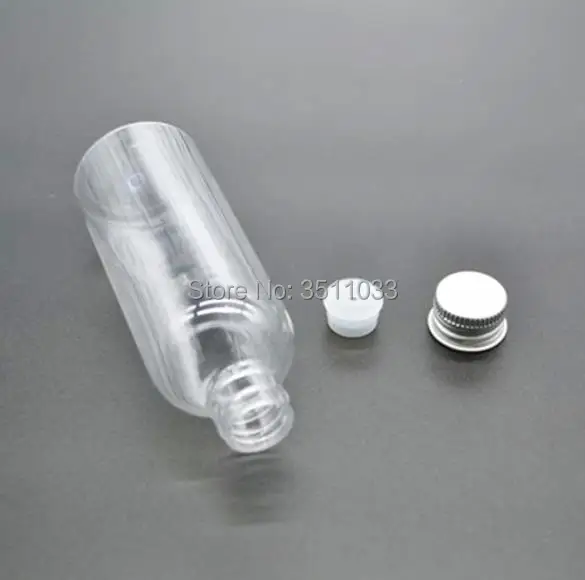 50 мл многоразовые ПЭТ бутылки упаковка алюминиевая крышка Пластиковый лосьон