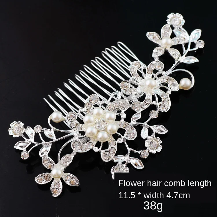 

Fashion And Elegant Flower Butterfly Hair Comb With Rhinestone Metal Insert Comb For Ladies Fashion Hairpin Wedding Accessories