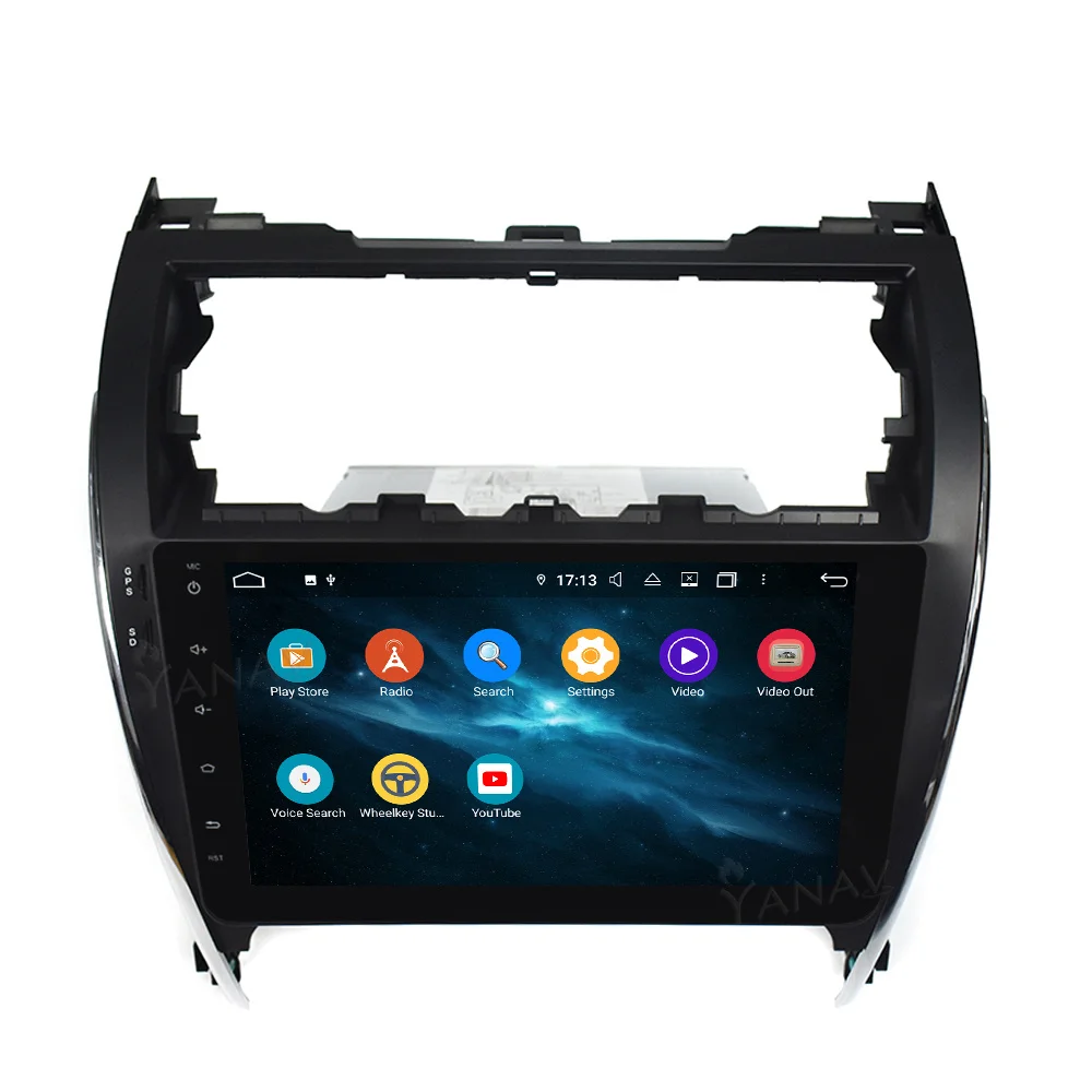 저렴한 2 Din GPS 스테레오 수신기 Toyota Camry 2012-2015 용 무선 카 라디오 Carplay 내장 된 자동 멀티미디어 비디오 GPS 네비게이션