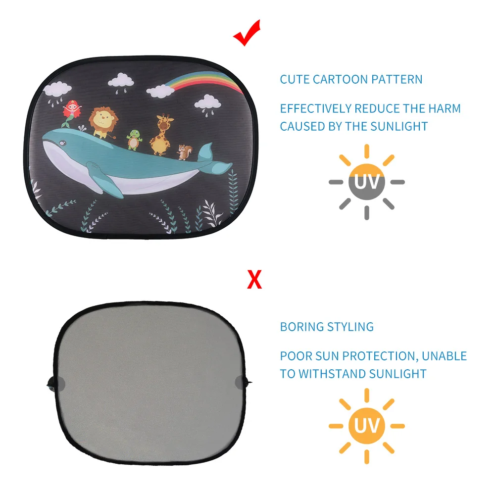 

2pcs Car Sunlight Shade For Kid Baby Pet Windscreen Car Window Shade Roof Window Sunlight Protective car Shield Visor baby Shade