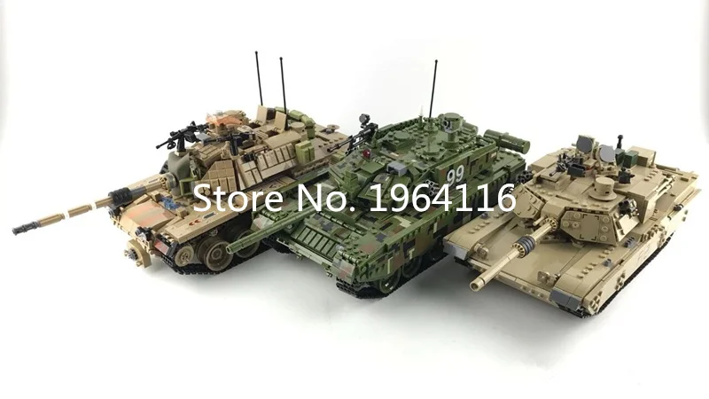 Новая Военная серия kazi 10000 модель основного боевого танка M1A2 Abrams набор