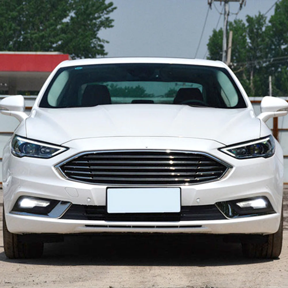 Автомобильный мигающий 1 пара DRL для Ford Mondeo Fusion 2018 дневные ходовые огни