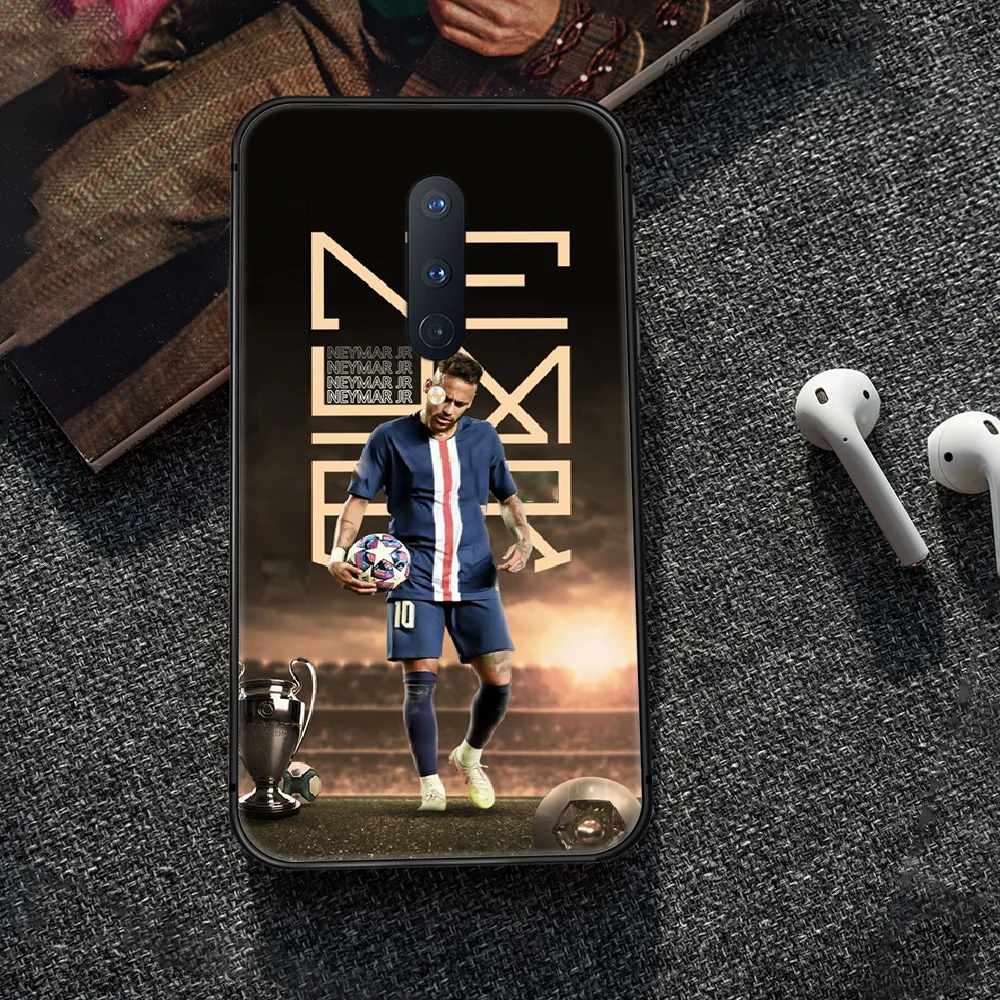 

Football star Neymar Phone Case Cover Hull For 1+ Oneplus 5T 6 6T 7 7T 8 8T Pro black Etui Pretty Waterproof 3D Back Soft Prime