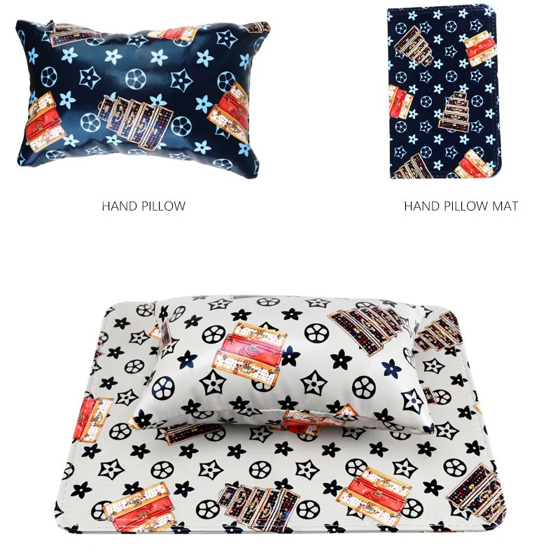 

Nail Art Hand Rest Washable Hand Cushion Sponge Pillow Holder Armrests Manicure Nail Tool Equipment with Mat