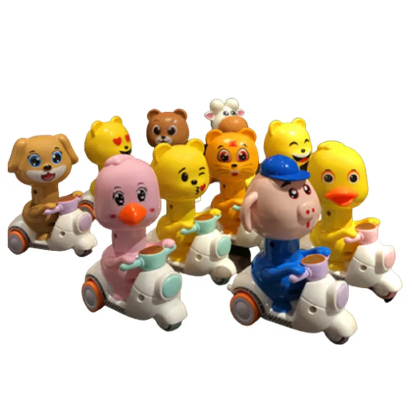 

Hot Sale Children Press Duck Motorcycle Boys Girls 3-6 Years Baby Toy Non-Pull Back Car Inertial Scooter