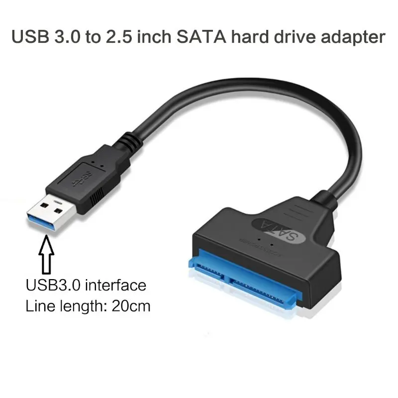Кабель переходник с USB 3 0/2 0/Type C на 2 5 дюйма SATA для жесткого диска HDD/SSD|Компьютерные