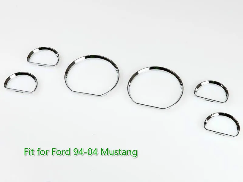 Хромированное кольцо для спидометра и приборной панели подходит моделей FORD MUSTANG