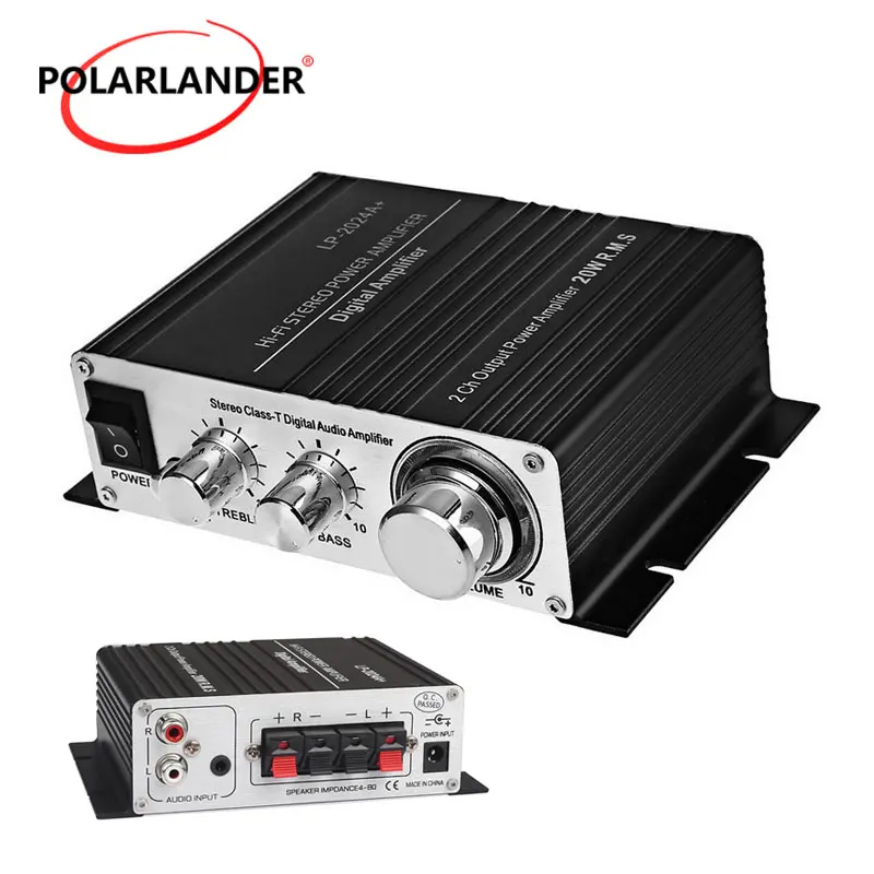 2x20 Вт выходной усилитель мощности мини Hi Fi стерео цифровой маленький L epy LP 2024A +|power