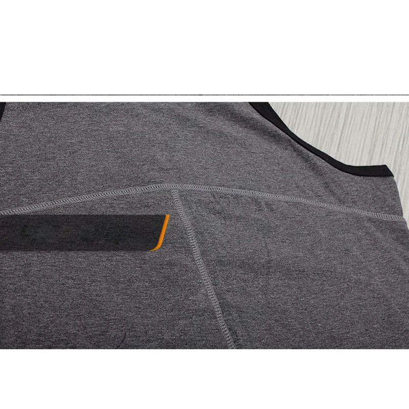 Цельное хлопковое нижнее белье мужские компрессионные топы без рукавов