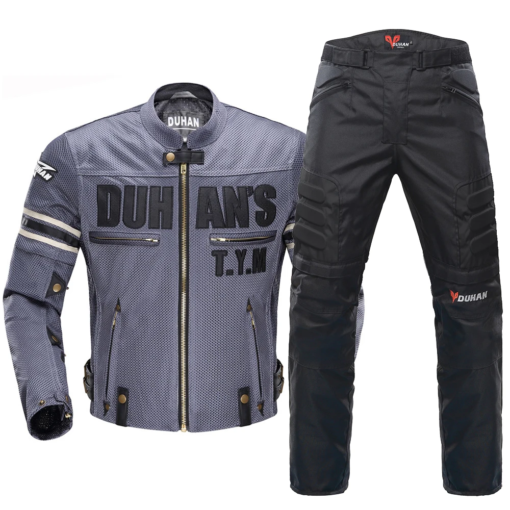 

DUHAN Chaqueta Moto Motorcycle Jacket Breathable Mesh Jaqueta Motociclista Protective Gear Motorbike Motorcross Jacket Clothing