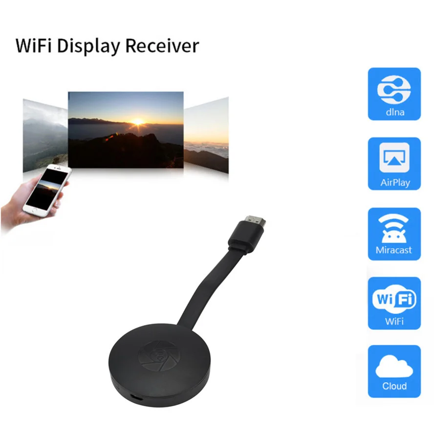 HD WiFi беспроводной модем TV Stick HDMI-совместимый 1080P Miracast DLNA Cast Дисплей приемник для