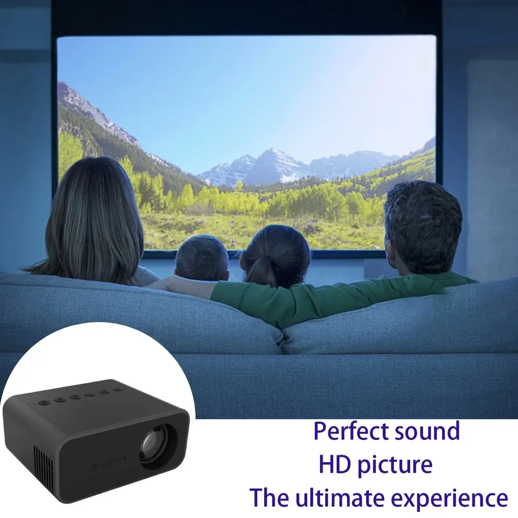 YT500 Home Mini Projector Miniature Children's Family Portable High Definition Mobile Projector 18W LED Proyector 1080P