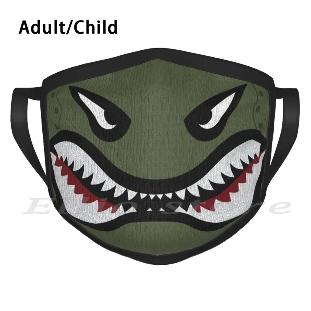 Акулий зубы! Маска-шарф сделай сам для защиты от пыли взрослых и детей летающий