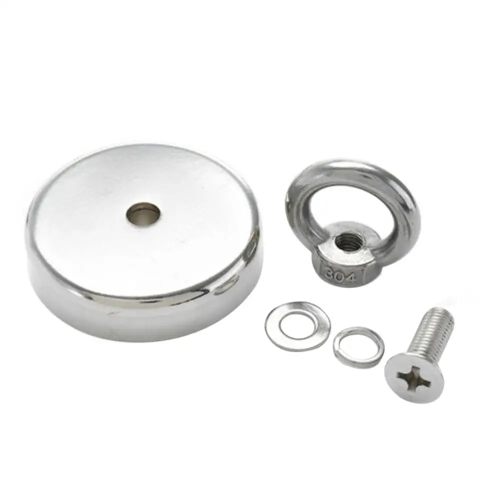 30 45 400 600кг Неодимовый магнит для рыбалки с металлоискателем Сильный поиск сокровищ Стабильная производительность Спасательный магнит.