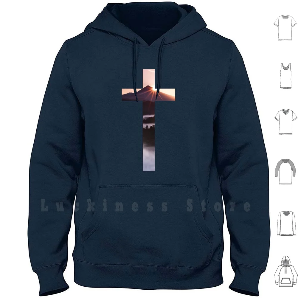 

Christian Cross hoodies long sleeve Christian Cross Cross Christian Christianity Jesus Christ God Hope Faith Bible