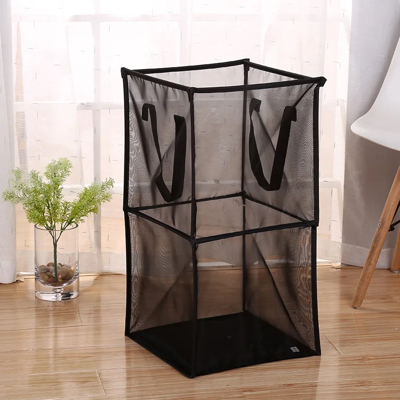 Qortable складные корзины для хранения одежды сетка стиральная корзина белья и