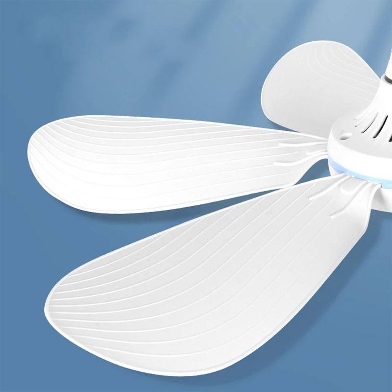 

6 Leaves 5V USB Ceiling Fan Air Cooler Hanging USB Powered 16.5 inch Tent Fans for Camping Outdoor Dormitory Home Bed