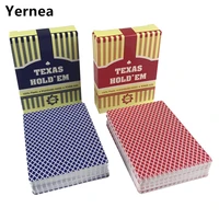 2 setslot classic poker card set texas waterproof frosted poker cards plastic playing cards poker board games yernea