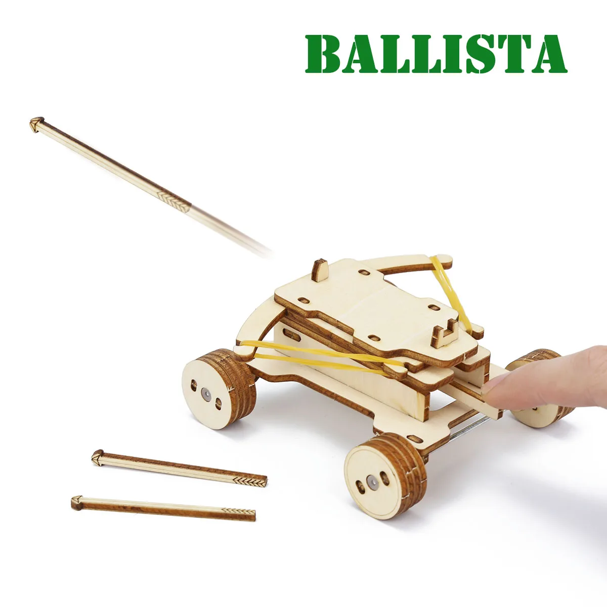 Wooden Catapult Trebuchet And Ballista Toy Kit Mechanical Model Puzzle Game Building Assembly Learning Toy Laser Cutting For Kid