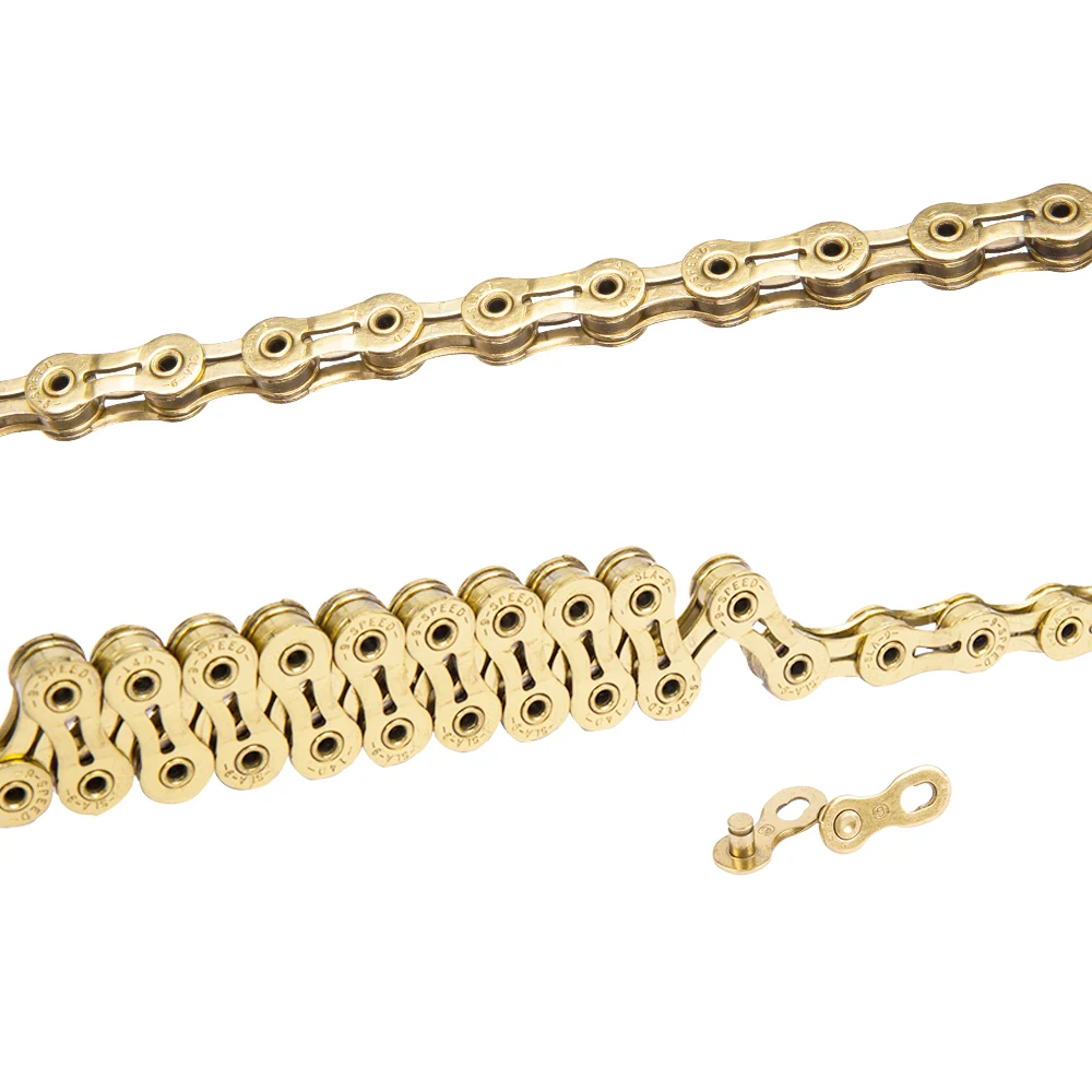 9 скоростная цепь ZTTO для дорожного горного велосипеда шоссейного с титановым