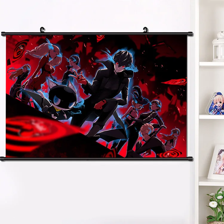 Аниме Persona 5 Ren Amamiya Morgana Ryuji Sakamoto Anne Takamaki Yusuke Kitagawa Makoto настенный плакат домашний