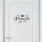 Лидер продаж 2022, домашний декор принцессы из ПВХ, настенные наклейки, дверные наклейки, наклейки, виниловые картинки для дверей в спальне для девочек, высокое качество L5