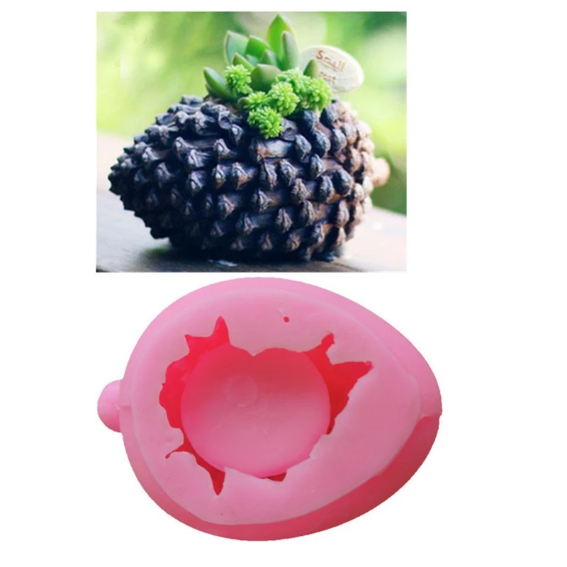 

Силиконовая форма в форме соснового конуса для суккулентов, форма «сделай сам» для детей и взрослых, форма для бетонного цемента, пластырь, ...