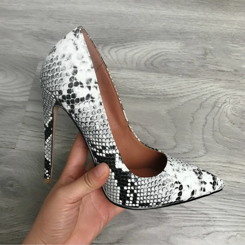 Туфли лодочки женские классические высокий каблук 12 см заостренный носок