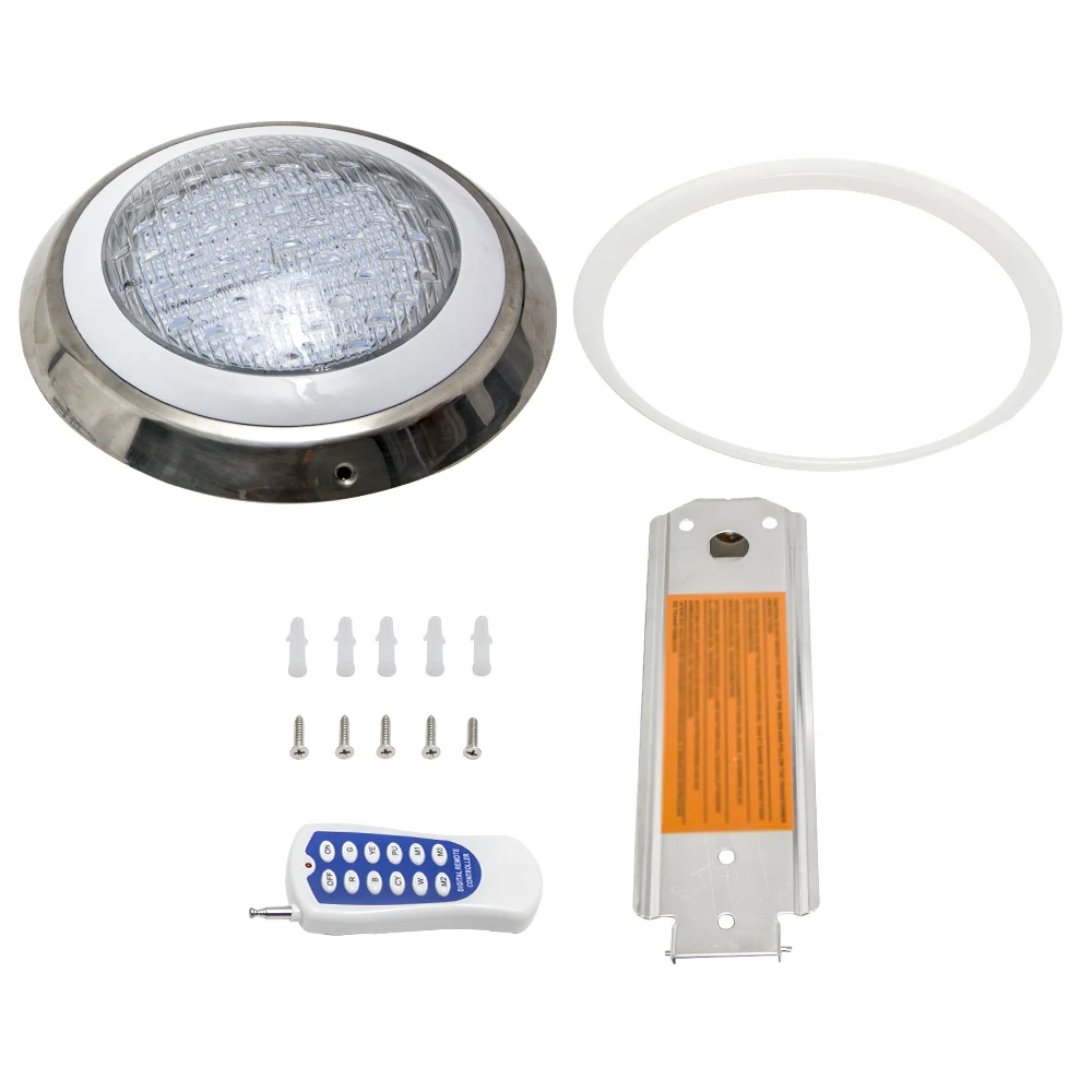 

Светодиодный RGB-светильник для бассейна, водонепроницаемый, IP68, 47 Вт, с пультом ДУ, 6,56 футов