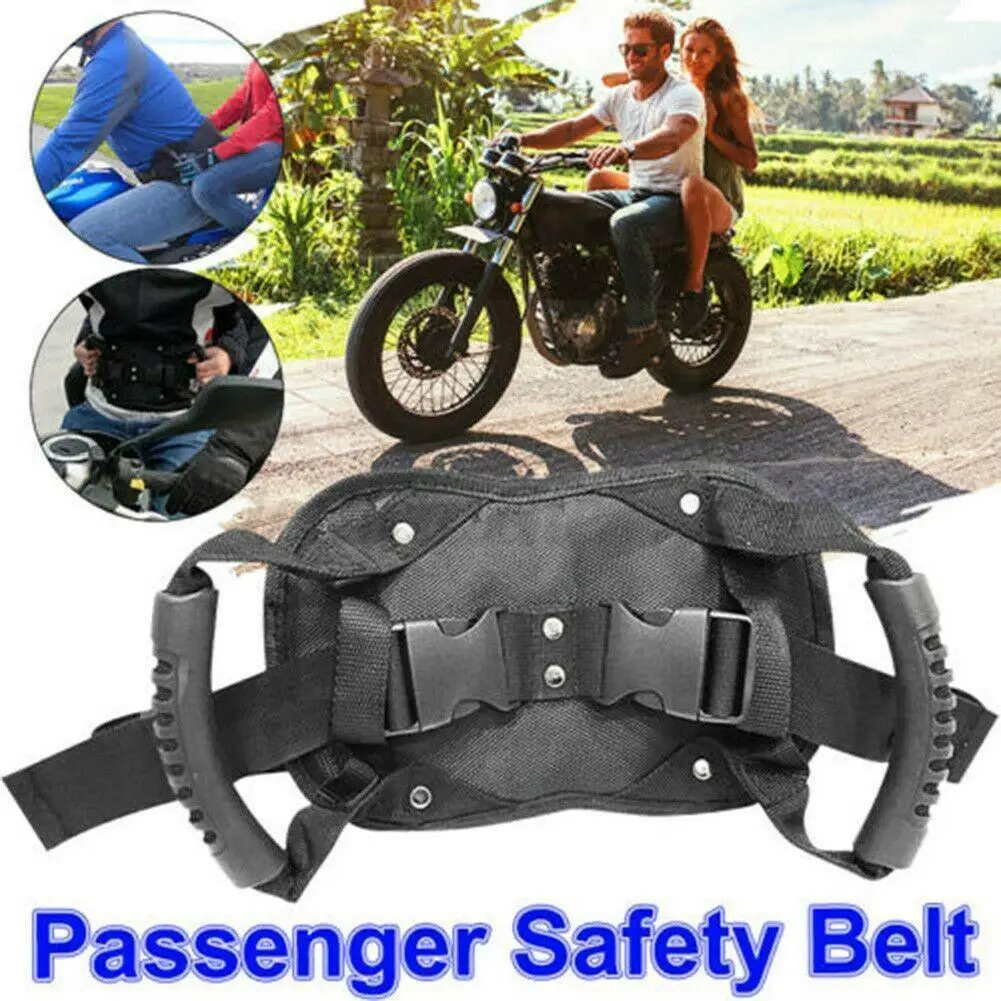 

Motorcycle Scooters Safety Belt Rear Seat Passenger Strap Non-slip Grip Seat Strap Handle Universal Grab Motorcycle For Kid R4K3