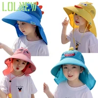 summer cotton kids sun hat toddler uv protection sun cap baby upf50 outdoor summer beach play hat travel fishing cap