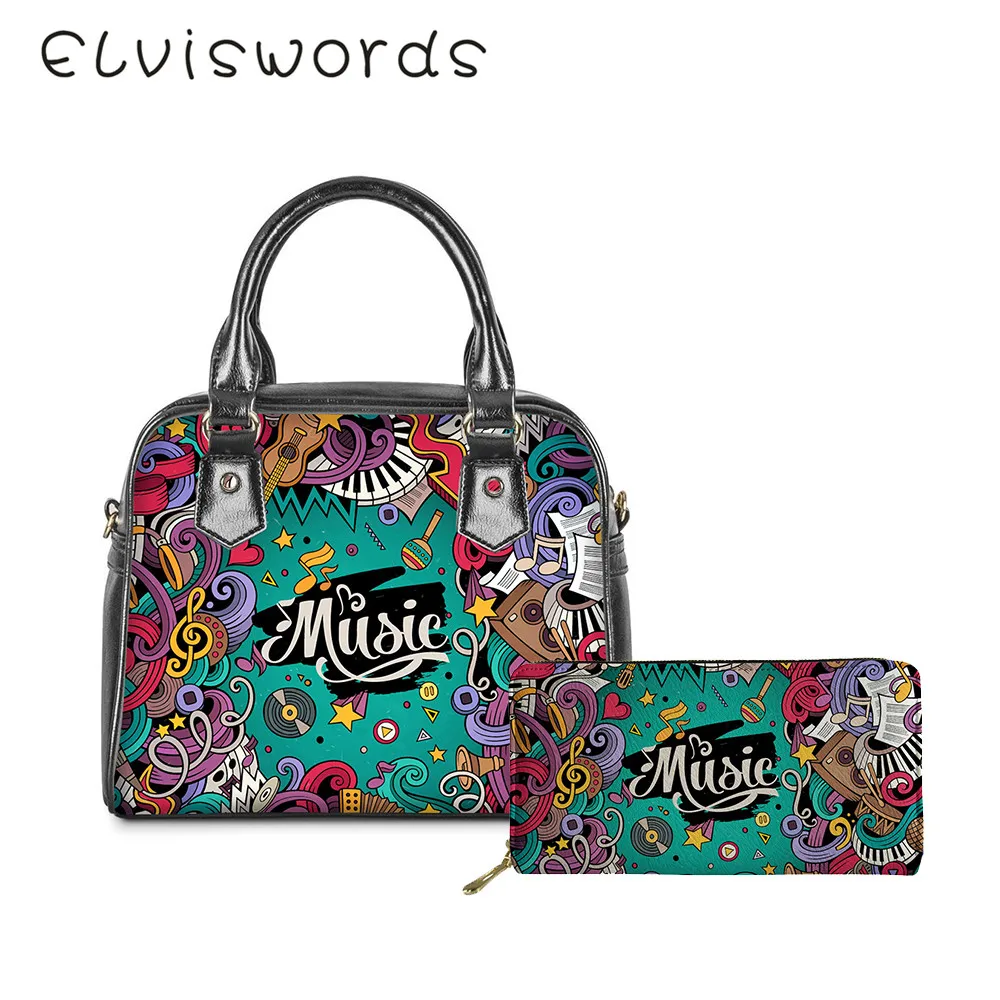 ELVISWORDS бесшовный музыкальный инструмент рисунок принт роскошная дизайнерская