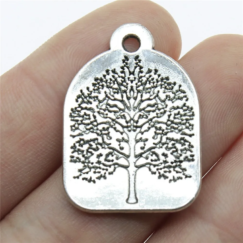 10 шт., подвески в виде дерева Диаметром 31x22 мм