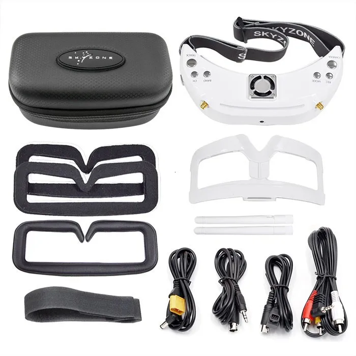 Skyzone Sky03 Rev 1,1 3d 5,8g разнообразие очки Азм W/Dvr головное трекер 5,8g 48ch разнообразие приемник очки Азм s
